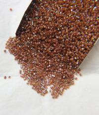 15/0 MIYUKI Hex Mauve Lined Lt Topaz Luster Japanese Beads 10/20/50/100 Grams embroidery materials Jewelry making beads, vintage beads