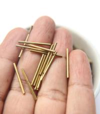 Fine 1.3 MM Seamless Brass Tubes 5/10/20/30/40/60/80 MM Length rare findings, brass tubes, jewelry making, craft supplies, decoration