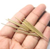 Fine 1.3 MM Seamless Brass Tubes 5/10/20/30/40/60/80 MM Length rare findings, brass tubes, jewelry making, craft supplies, decoration