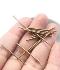 Fine 1.3 MM Seamless Brass Tubes 5/10/20/30/40/60/80 MM Length rare findings, brass tubes, jewelry making, craft supplies, decoration