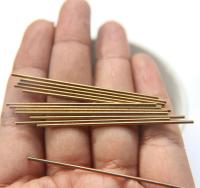 Fine 1.3 MM Seamless Brass Tubes 5/10/20/30/40/60/80 MM Length rare findings, brass tubes, jewelry making, craft supplies, decoration