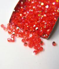 Swarovski (4mm) Hyacinth AB Bicones rainbow beads 36/72/144/432/720 Pieces Jewellery making beads, couture embellishments, embroidery