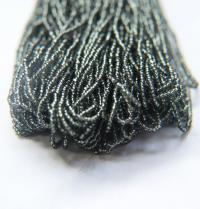 11/0 Hanks Charlotte Cut Beads Silver Lined Black Diamond 1/5/25/50/100 Hanks 2.0mm glass beads, jewelry supply, findings, craft supply