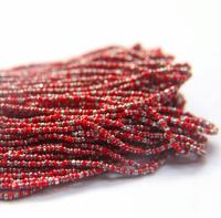 11/0 Hanks Charlotte Cut Beads Patina Light Red Opaque Silver 1/5/25/50/100 Hanks 2.0mm PREMIUM SEED beads, jewelry supply, findings
