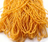 11/0 Hanks Charlotte True Cut Beads 53430 Transparent Medium Topaz 1/5/25/50/100 Hanks 2.0mm beads, jewelry supply, findings, craft supply