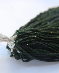 11/0 Hanks Charlotte Cut Beads 50290 Transparent dark Olivine 1/5/25/50/100 Hanks 2.0mm glass beads, jewelry supply, findings, craft supply