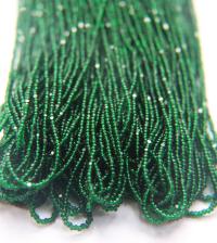 13/0 Hanks Charlotte Cut Beads 50150 Deep Green Transparent 1/5/25/50/100 Hanks 1.6mm glass beads, jewelry supply, findings, craft supply