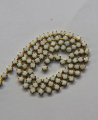 12 SS Rhinestone Chain Vintage Glass Vintage Chatons Opaque Chalk White (3mm) 1/2/5/15 Meters vintage findings, jewelry making, craft supply