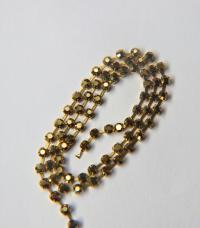 12SS Rhinestone Chain Vintage Machine cut Metallic Aurum Gold 3mm embroidery materials craft vintage findings, lace, strass chains