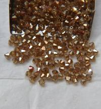 4mm Swarovski Crystal Golden Shine Bicones Beads 36/72/144/432/720 Pieces PREMIUM MATERIALS,embroidery materials, jewelry supplies