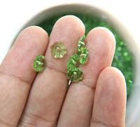 8mm Swarovski Margarita Sew-on Stone (3700) Peridot Hole through the center, used as beads and as rhinestonesp Unfoiled 2/4/24/72/144 Pieces