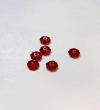 8mm Swarovski Margarita Sew-on Stone (3700) Siam Hole through the center, used as beads and as rhinestonesp Unfoiled 2/4/24/72/144 Pieces