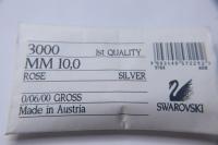 Swarovski Crystal 10MM 3000 Vintage Lochrose SEW ON STONES 6/12/24/36/72 pieces premium findings beads, sewing stones, gemstone beads