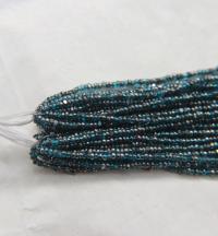 11/0 Hanks Charlotte Cut Beads Patina Dark Aqua Transparent Gunmetal 1/5/25/50/100 Hanks 2.0mm glass beads, jewelry supply, findings