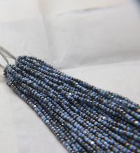 11/0 Hanks Charlotte Cut Beads Patina Light Pale Blue Opaque Gunmetal 1/5/25/50/100 Hanks 2.0mm glass beads, jewelry supply, findings