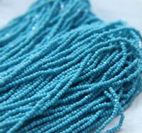 11/0 Hanks Charlotte Cut Beads Premium Turquoise Blue Opaque 1/5/25/50/100 Hanks 2.0mm PREMIUM beads craft supplies, embroidery materials