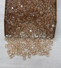 8/0 Charlotte Cut Beads Crystal Golden Honey 10/20/50/250/500 Grams PREMIUM SEED Beads, jewelry supply, vintage findings