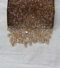 8/0 Charlotte Cut Beads Crystal Golden Honey 10/20/50/250/500 Grams PREMIUM SEED Beads, jewelry supply, vintage findings