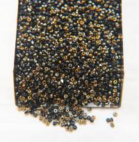 11/0 Charlotte Cut Beads Patina Jet Black Bronze Gold 10/20/50/250/500 Grams PREMIUM MATERIALS