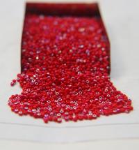 11/0 Charlotte Cut Beads Patina Light Red Opaque Aurore Boreale 10/20/50/250/500 Grams PREMIUM MATERIALS