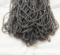 11/0 Hanks Charlotte Cut Beads 00050 Patina Transparent Crystal Gun Metal 1/5/25/50/100 Hanks 2.0mm glass beads, jewelry supply, findings