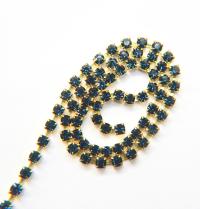 16ss Preciosa Rhinestone Chain (11 colors) 4mm 1/2/5/15 Meters Wedding Bridal Supplies, strass chains, embroidery materials
