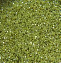 15/0 MIYUKI Hex Light Olive Lined Crystal Luster Japanese Beads 10/20/50/100 Grams embroidery materials Jewelry making beads, vintage beads
