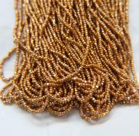 11/0 Hanks Charlotte Cut Beads Metallic Dark Gold 1/5/25/50/100 Hanks 2.0mm Jglass beads, jewelry supply, findings, craft supply, vintage