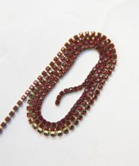 16ss Rhinestone Chain Swarovski vintage 4mm (0.5/1/2/5 Meters) vintage findings, strass chains, PREMIUM supplies, wedding decorations, laces