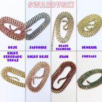 12SS Rhinestone Chain Swarovski vintage 3mm (0.5/1/2/5 Meters) vintage findings, strass chains, PREMIUM supplies, wedding decorations, laces