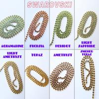 18PP Rhinestone Chain Swarovski vintage 2.5mm (0.5/1/2/5 Meters) vintage findings, strass chains, PREMIUM supplies, wedding decorations