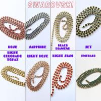 18PP Rhinestone Chain Swarovski vintage 2.5mm (0.5/1/2/5 Meters) vintage findings, strass chains, PREMIUM supplies, wedding decorations