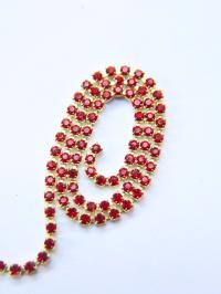 18PP Rhinestone Chain Swarovski vintage 2.5mm (0.5/1/2/5 Meters) vintage findings, strass chains, PREMIUM supplies, wedding decorations