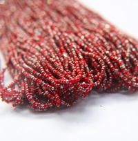 11/0 Hanks Charlotte Cut Beads Patina Light Red Opaque Silver 1/5/25/50/100 Hanks 2.0mm PREMIUM SEED beads, jewelry supply, findings