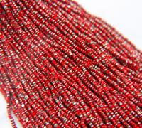 11/0 Hanks Charlotte Cut Beads Patina Light Red Opaque Silver 1/5/25/50/100 Hanks 2.0mm PREMIUM SEED beads, jewelry supply, findings