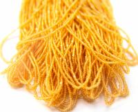 11/0 Hanks Charlotte True Cut Beads 53430 Transparent Medium Topaz 1/5/25/50/100 Hanks 2.0mm beads, jewelry supply, findings, craft supply