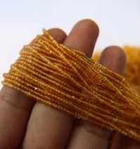 11/0 Hanks Charlotte Cut Beads 10020 Transparent Light Topaz 1/5/25/50/100 Hanks 2.0mm glass beads, jewelry supply, findings, craft supply