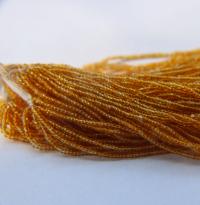 11/0 Hanks Charlotte Cut Beads 10020 Transparent Light Topaz 1/5/25/50/100 Hanks 2.0mm glass beads, jewelry supply, findings, craft supply