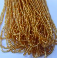 11/0 Hanks Charlotte Cut Beads 10020 Transparent Light Topaz 10/20/50/250/500 Grams PREMIUM SEED Beads, jewelry supply, findings
