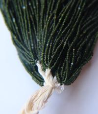 11/0 Charlotte Cut Beads Transparent Dark Olivine 10/20/50/250/500 Grams Premium seed beads embroidery materials, jewelry making