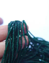 11/0 Hanks Charlotte Cut Beads Matt Deep Green 1/5/25/50/100 Hanks 2.0mm jewellery rare glass beads, jewelry supply, findings, craft supply