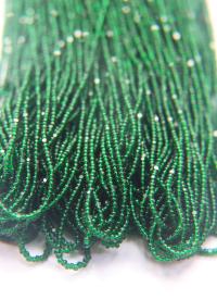 13/0 Hanks Charlotte Cut Beads 50150 Deep Green Transparent 1/5/25/50/100 Hanks 1.6mm glass beads, jewelry supply, findings, craft supply