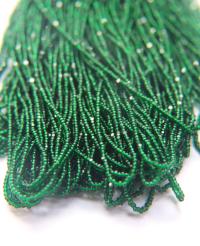 13/0 Hanks Charlotte Cut Beads 50150 Deep Green Transparent 1/5/25/50/100 Hanks 1.6mm glass beads, jewelry supply, findings, craft supply