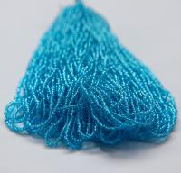 11/0 Hanks Charlotte Cut Beads Aqua (Transparent) 1/5/25/50/100 Hanks 2.0mm glass beads, jewelry supply, findings, craft supply vintage