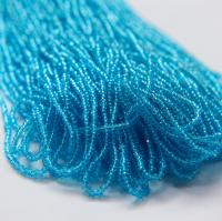 11/0 Hanks Charlotte Cut Beads Aqua (Transparent) 1/5/25/50/100 Hanks 2.0mm glass beads, jewelry supply, findings, craft supply vintage
