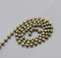 12 SS Rhinestone Chain Vintage Glass Vintage Chatons Opaque Chalk White (3mm) 1/2/5/15 Meters vintage findings, jewelry making, craft supply