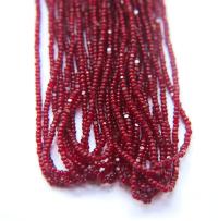 11/0 Hanks Charlotte Cut Beads 93210 Transparent Garnet 1/5/25/50/100 Hanks 2.0mm glass beads, jewelry supply, findings, craft supply