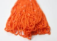 13/0 Hanks Charlotte True Cut Beads Orange Opaque 1/5/25/50/100 Hanks 1.6mm glass beads, jewelry supply, findings, craft supply, rare beads