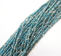 11/0 Hanks Charlotte Cut Beads Patina Dark Aqua Transparent Silver 1/5/25/50/100 Hanks 2.0mm PREMIUM SEED beads, jewelry supply, findings