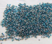 11/0 Charlotte true Cut Beads Patina Dark Aqua Transparent Silver 10/20/50/250/500 Grams PREMIUM SEED Beads